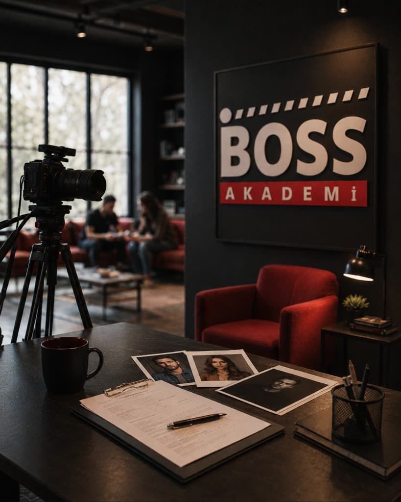 Boss Akademi stüdyo ve casting ortamı